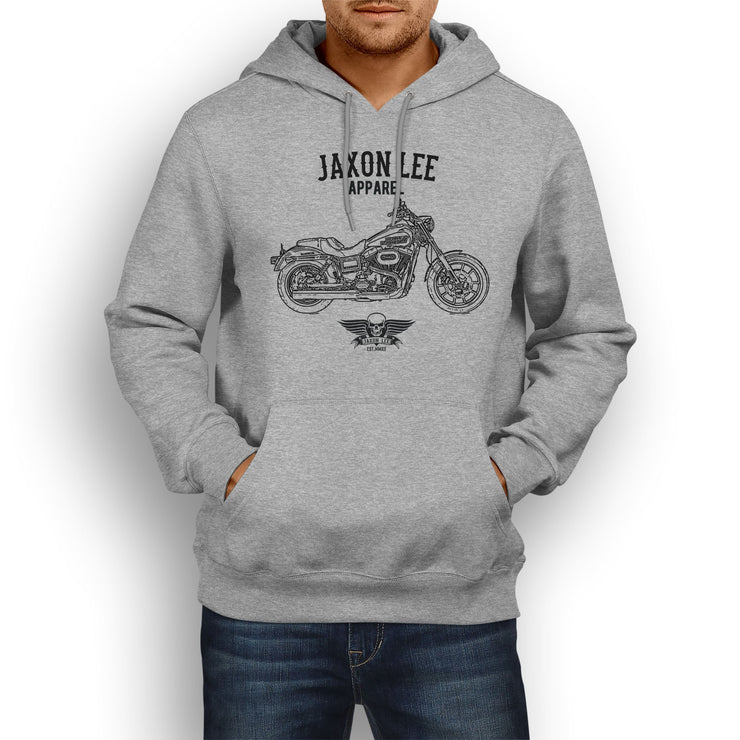 Jaxon Lee Harley Davidson Low Rider inspired Motorcycle Art Hoody - Jaxon lee
