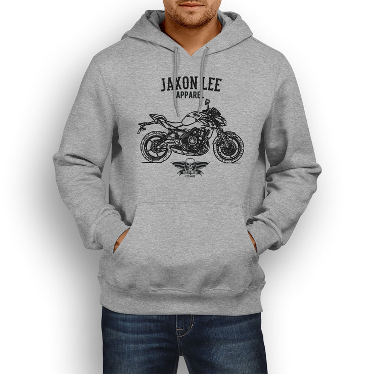 Jaxon Lee Illustration For A Kawasaki Z650 Motorbike Fan Hoodie