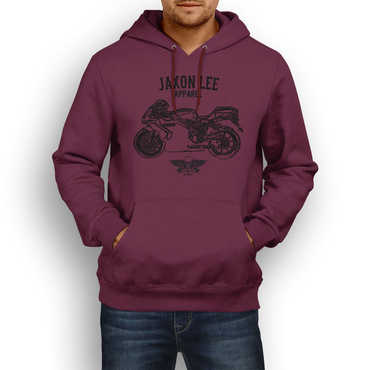 Jaxon Lee Illustration For A Ducati 749 Motorbike Fan Hoodie