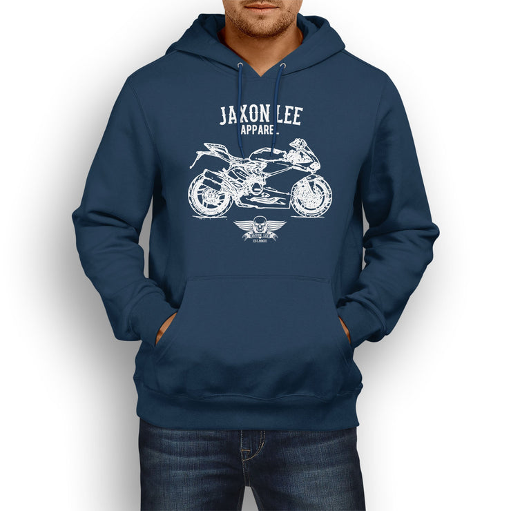 Jaxon Lee Illustration For A Ducati 959 Panigale Motorbike Fan Hoodie