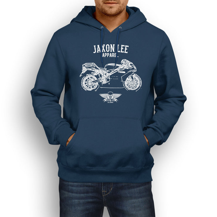 Jaxon Lee Illustration For A Ducati 999 Motorbike Fan Hoodie