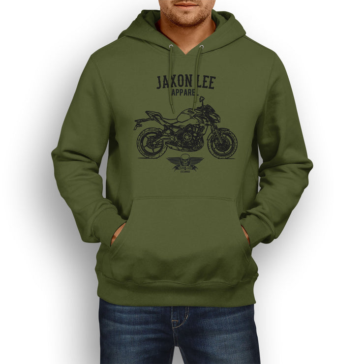 Jaxon Lee Illustration For A Kawasaki Z650 Motorbike Fan Hoodie