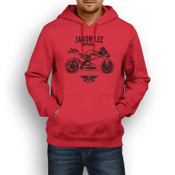 Jaxon Lee Illustration For A Ducati 1199 Panigale Motorbike Fan Hoodie