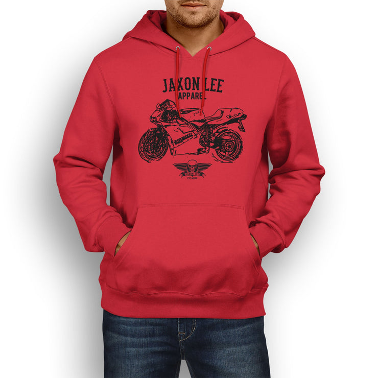 Jaxon Lee Illustration For A Ducati 748 Motorbike Fan Hoodie