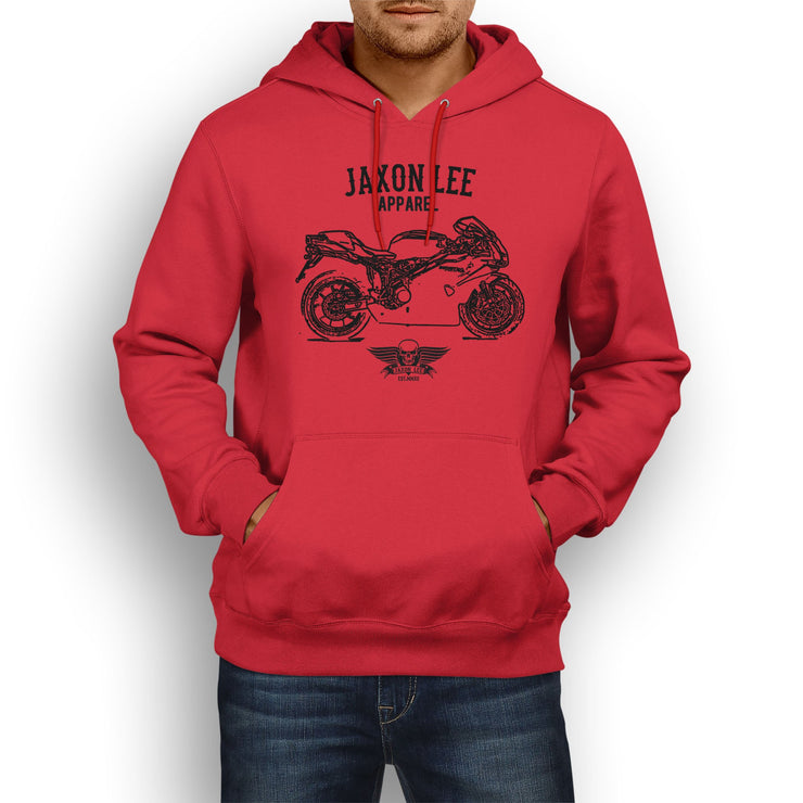 Jaxon Lee Illustration For A Ducati 749R Motorbike Fan Hoodie