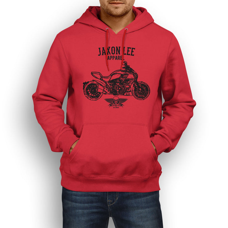 Jaxon Lee Illustration For A Ducati Diavel Motorbike Fan Hoodie