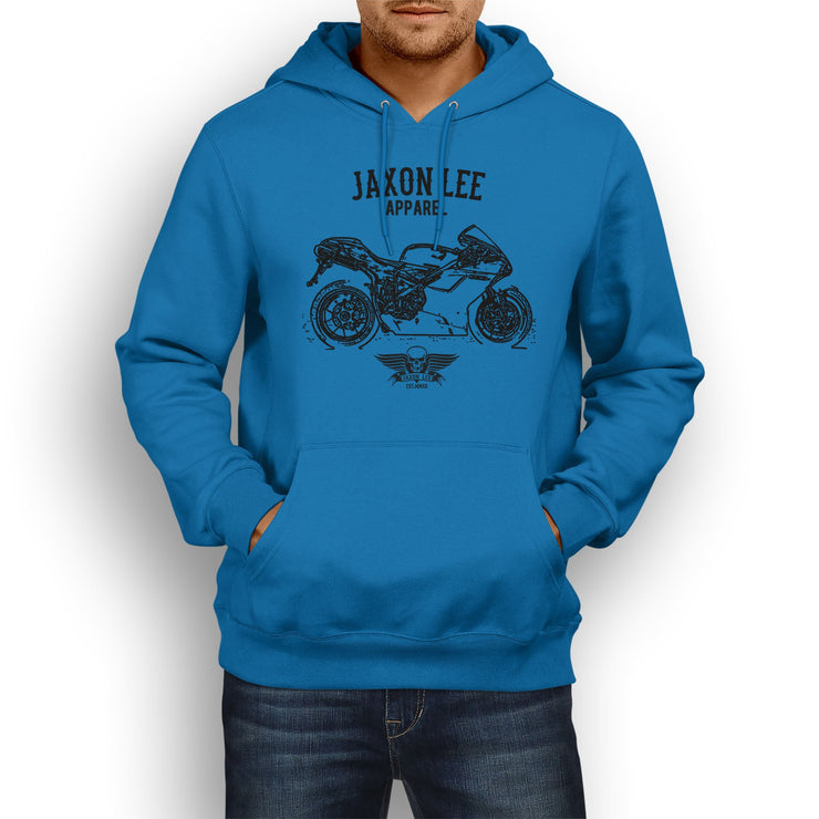 Jaxon Lee Illustration For A Ducati 1098S Motorbike Fan Hoodie