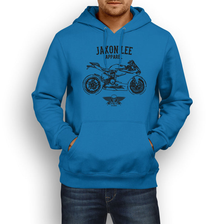Jaxon Lee Illustration For A Ducati 1199 Panigale Motorbike Fan Hoodie