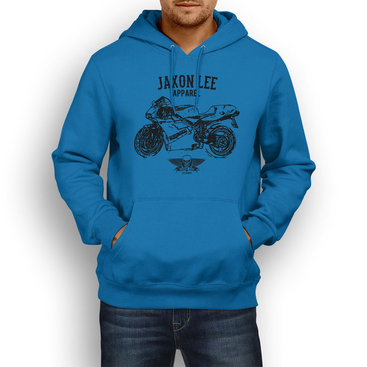 Jaxon Lee Illustration For A Ducati 748 Motorbike Fan Hoodie
