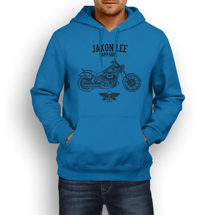 Jaxon Lee Art Hood aimed at fans of Harley Davidson Wide Glide Motorbike