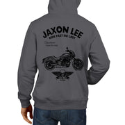 JL Ride Illustration For A Kawasaki Vulcan S Cafe Motorbike Fan Hoodie