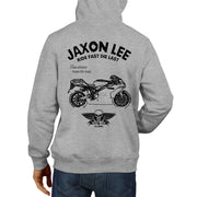 JL Ride Illustration For A Ducati 999 Motorbike Fan Hoodie