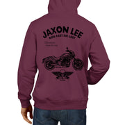 JL Ride Illustration For A Kawasaki Vulcan S Cafe Motorbike Fan Hoodie