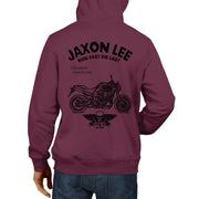 JL Ride Illustration For A Yamaha MT-01 Motorbike Fan Hoodie