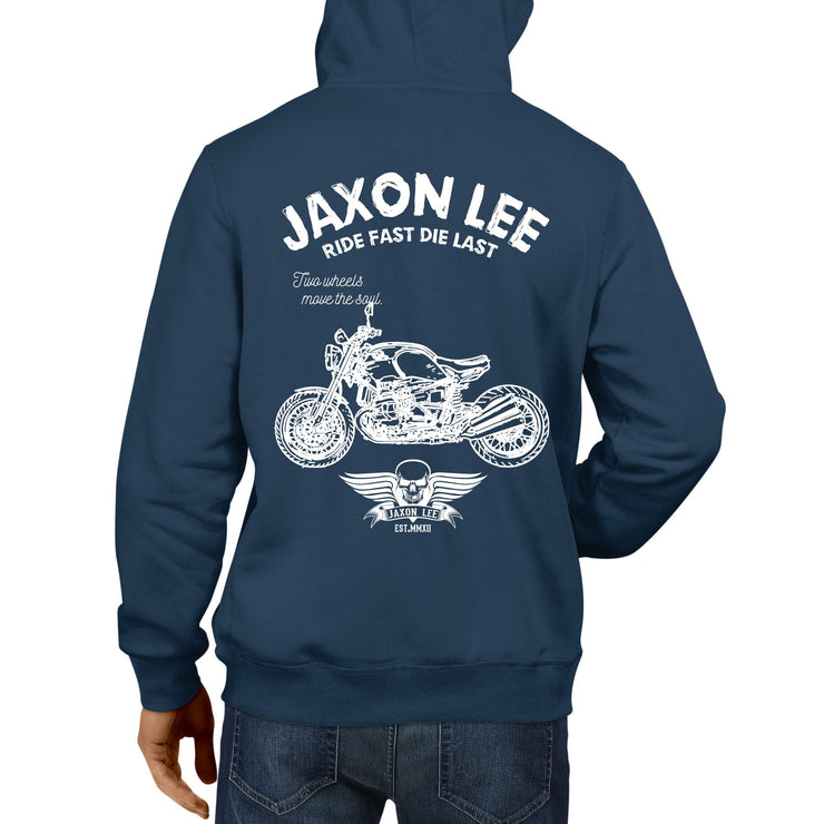 JL Ride Illustration For A BMW RNineT 2016 Motorbike Fan Hoodie