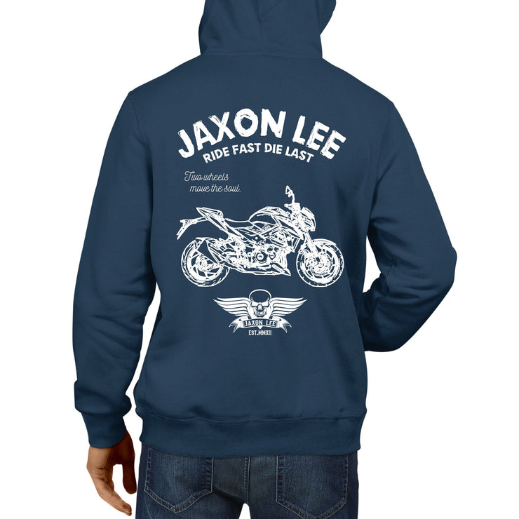 JL Ride Illustration For A Suzuki GSX S750 2018 Motorbike Fan Hoodie