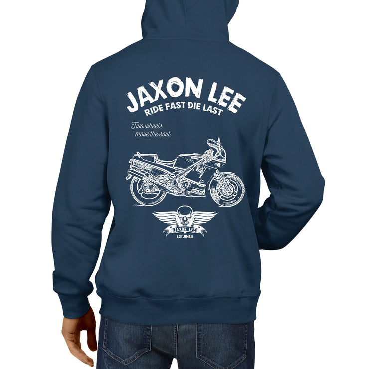 JL Ride Illustration For A Yamaha RD500 YPVS LC Motorbike Fan Hoodie