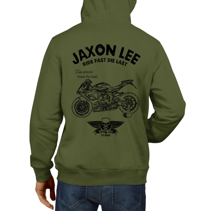 JL Ride Illustration For A MV Agusta F3 800RC Motorbike Fan Hoodie