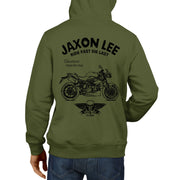 JL Ride Illustration For A Triumph Speed Triple R Motorbike Fan Hoodie