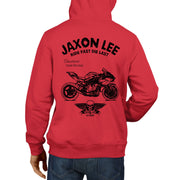 JL Ride Illustration For A Kawasaki Ninja H2R Motorbike Fan Hoodie