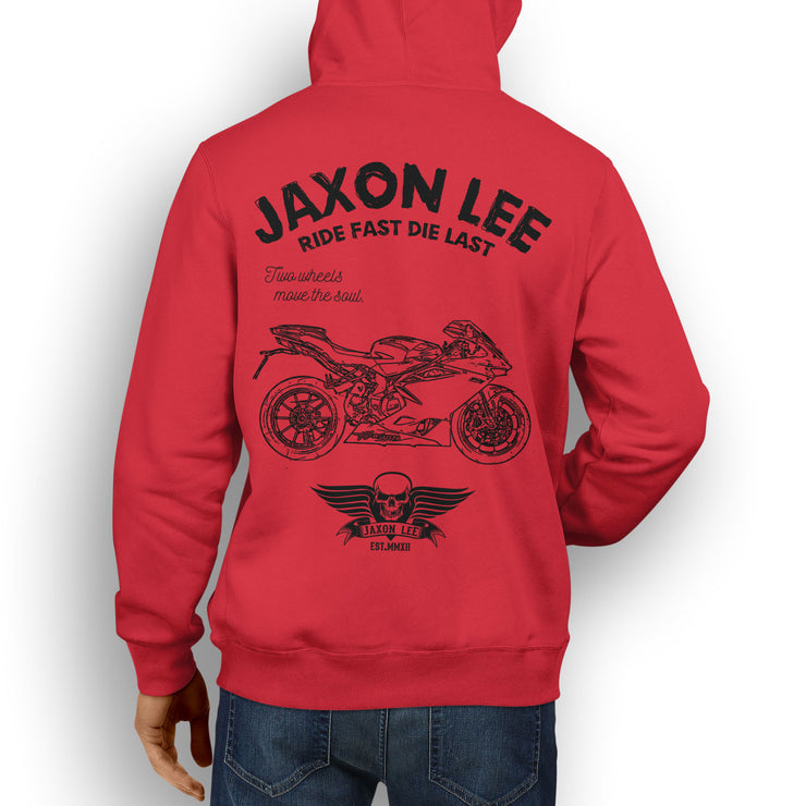 JL Ride Illustration For A MV Agusta F4 Motorbike Fan Hoodie