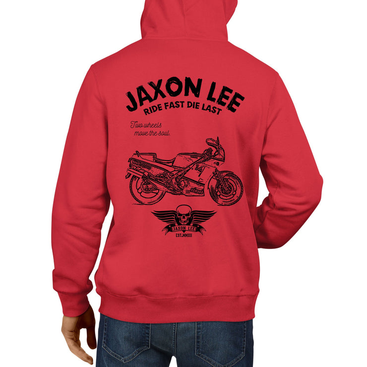 JL Ride Illustration For A Yamaha RD500 YPVS LC Motorbike Fan Hoodie