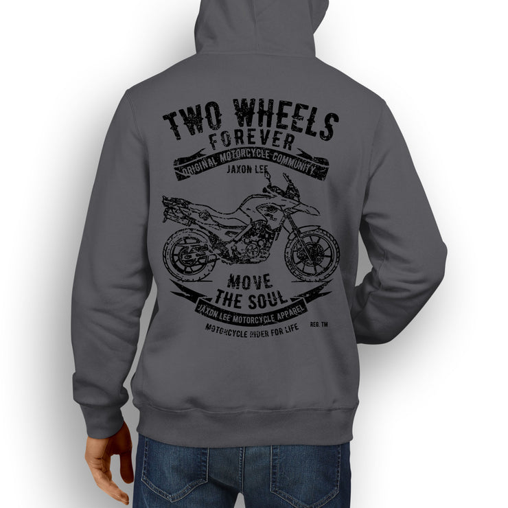 JL Soul Illustration For A BMW G650GS Motorbike Fan Hoodie