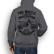 JL Soul Illustration For A Suzuki RMZ 250 2014 Motorbike Fan Hoodie