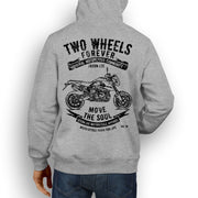 JL Soul Illustration For A BMW HP2 Megamoto Motorbike Fan Hoodie