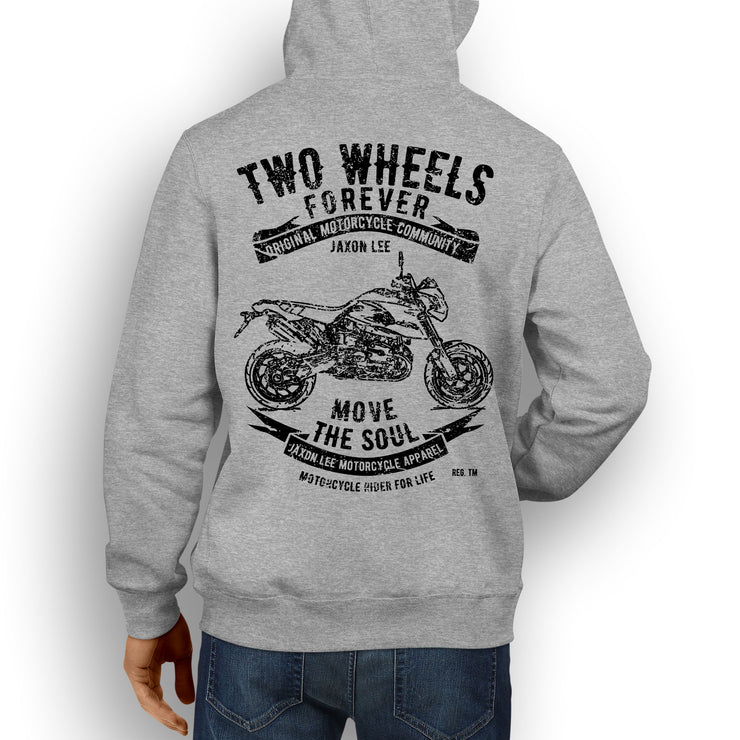 JL Soul Illustration For A BMW HP2 Megamoto Motorbike Fan Hoodie