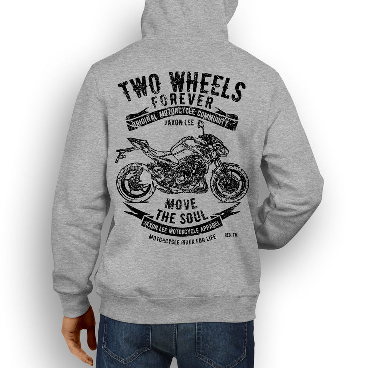 JL Soul Illustration For A Kawasaki Z900 Motorbike Fan Hoodie