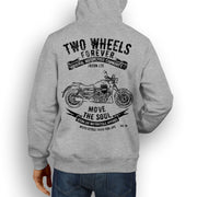 JL Soul Illustration For A Moto Guzzi Audace Motorbike Fan Hoodie