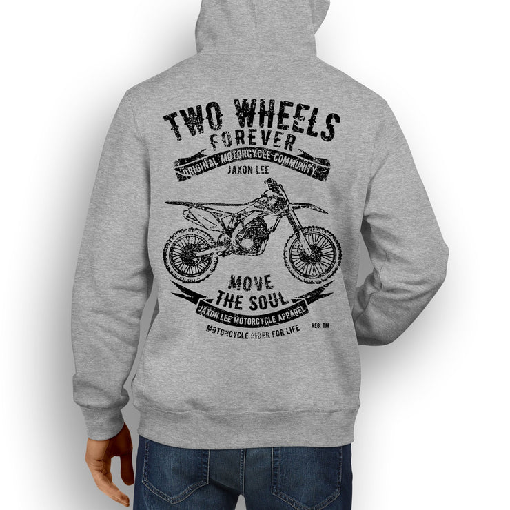 JL Soul Illustration For A Suzuki RMZ 250 2014 Motorbike Fan Hoodie