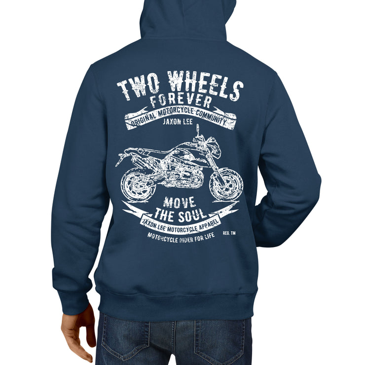 JL Soul Illustration For A BMW HP2 Megamoto Motorbike Fan Hoodie