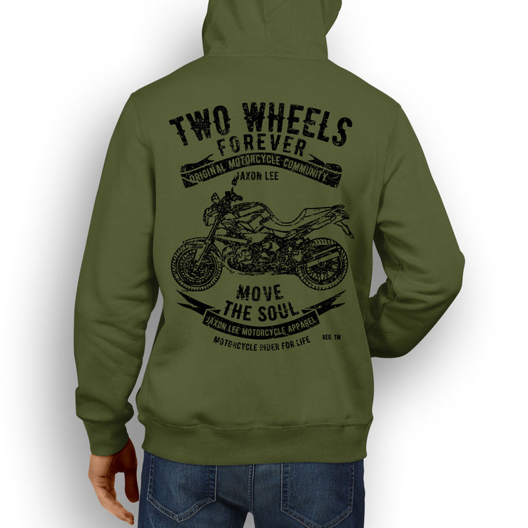 JL Soul Illustration For A BMW R1200R 2012 Motorbike Fan Hoodie