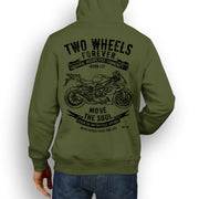 JL Soul Illustration For A BMW S1000RR 2011 Motorbike Fan Hoodie