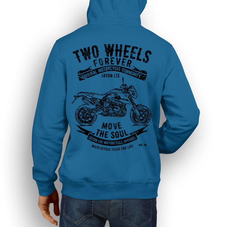 JL Soul Illustration For A BMW HP2 Megamoto Motorbike Fan Hoodie