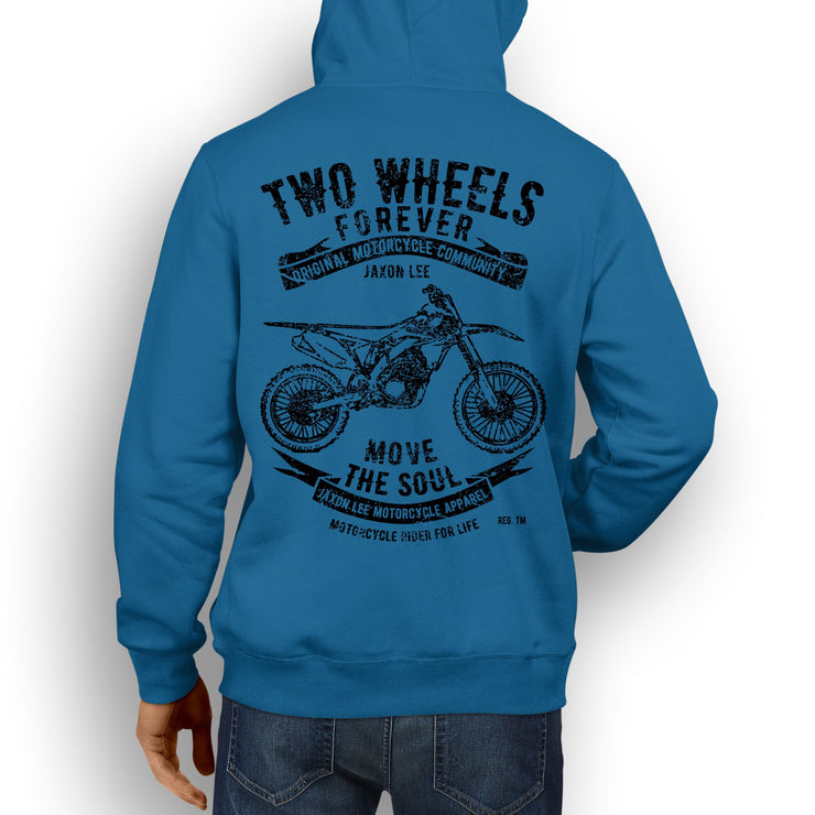 JL Soul Illustration For A Suzuki RMZ 250 2014 Motorbike Fan Hoodie