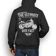 JL Ultimate Illustration For A Ducati Monster 821 Stripe Motorbike Fan Hoodie