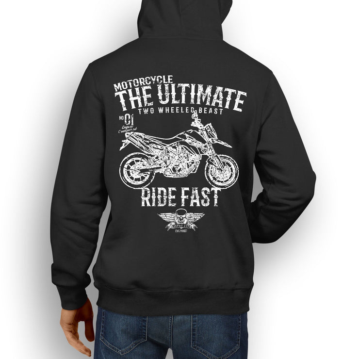 JL Ultimate illustration for a KTM 950 Supermoto R Motorbike fan Hoodie