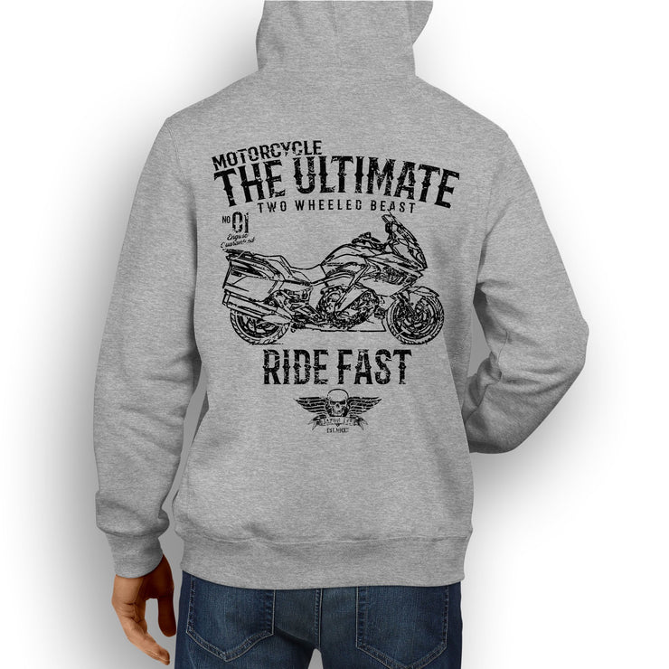 JL Ultimate Illustration For A BMW K1600GT Motorbike Fan Hoodie