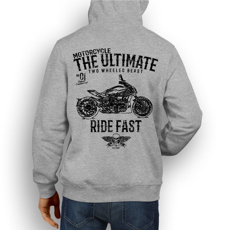 JL Ultimate Illustration For A Ducati XDiavel S Motorbike Fan Hoodie