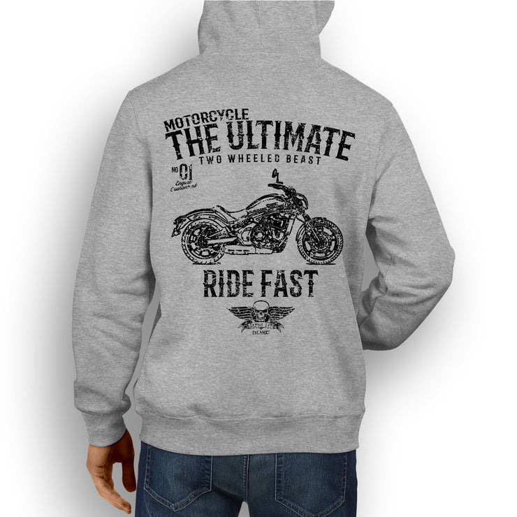 JL Ultimate Illustration For A Kawasaki Vulcan S Motorbike Fan Hoodie