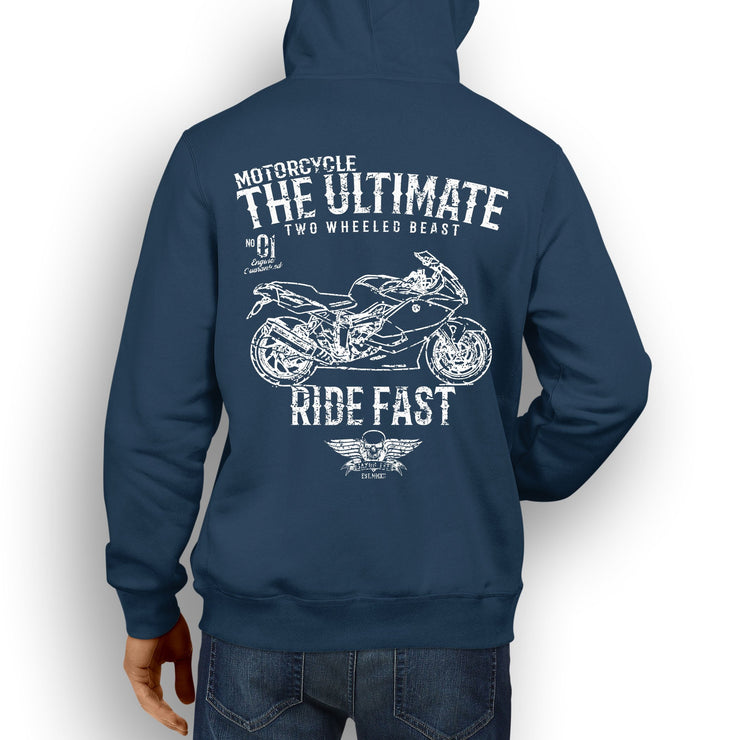 JL Ultimate Illustration For A BMW K1300S Motorbike Fan Hoodie