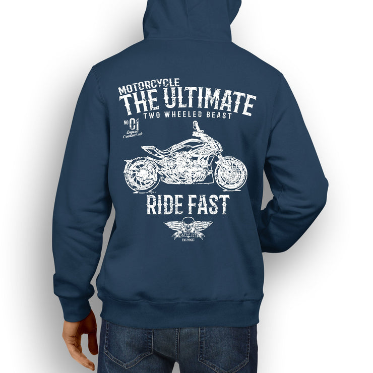 JL Ultimate Illustration For A Ducati XDiavel S Motorbike Fan Hoodie