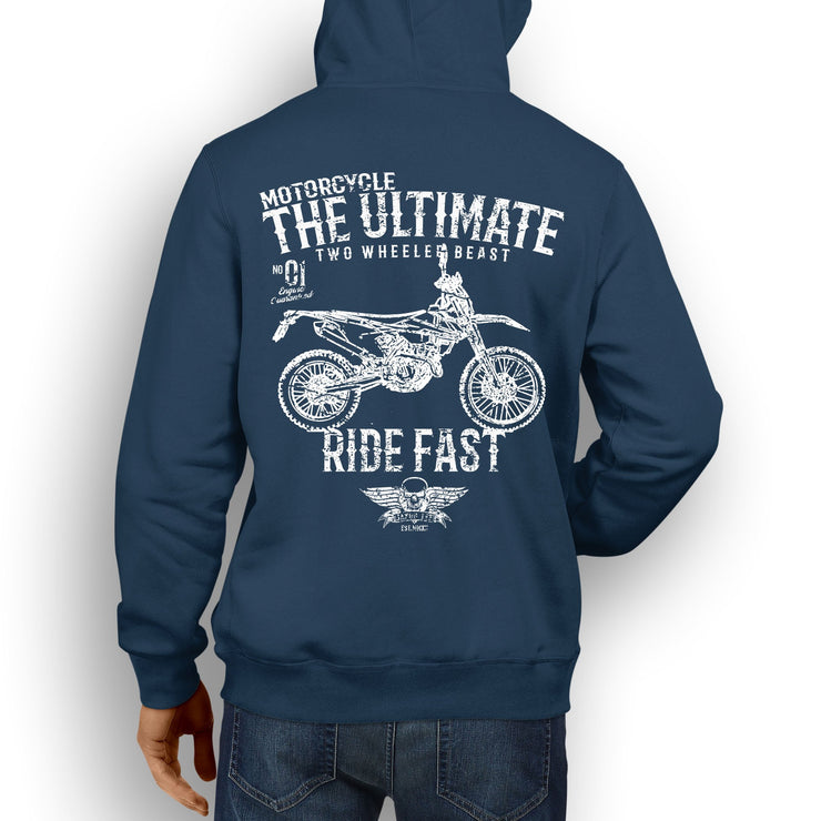 JL Ultimate illustration for a KTM 250 EXC F Motorbike fan Hoodie