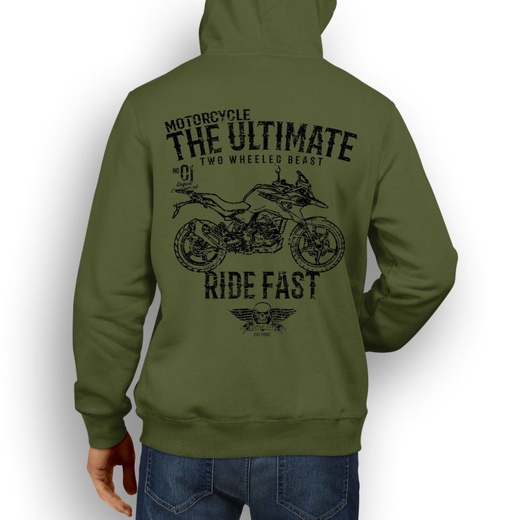 JL Ultimate Illustration For A BMW G310GS Motorbike Fan Hoodie