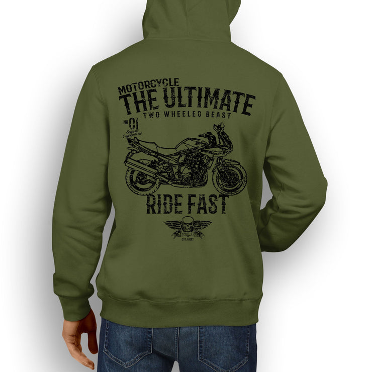 JL Ultimate Illustration For A Suzuki Bandit 1250SA 2012 Motorbike Fan Hoodie