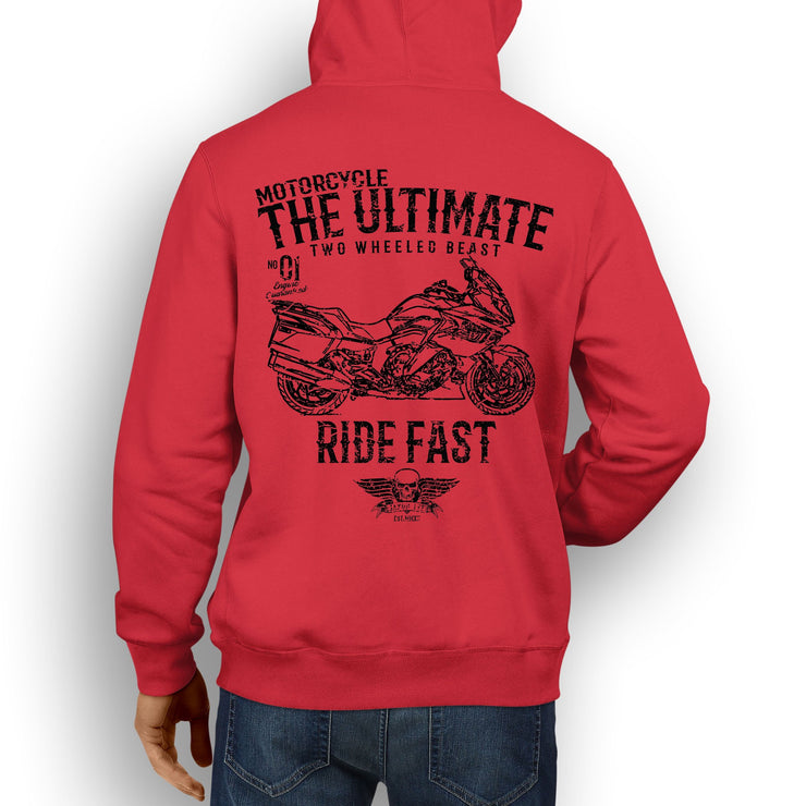 JL Ultimate Illustration For A BMW K1600GT Motorbike Fan Hoodie