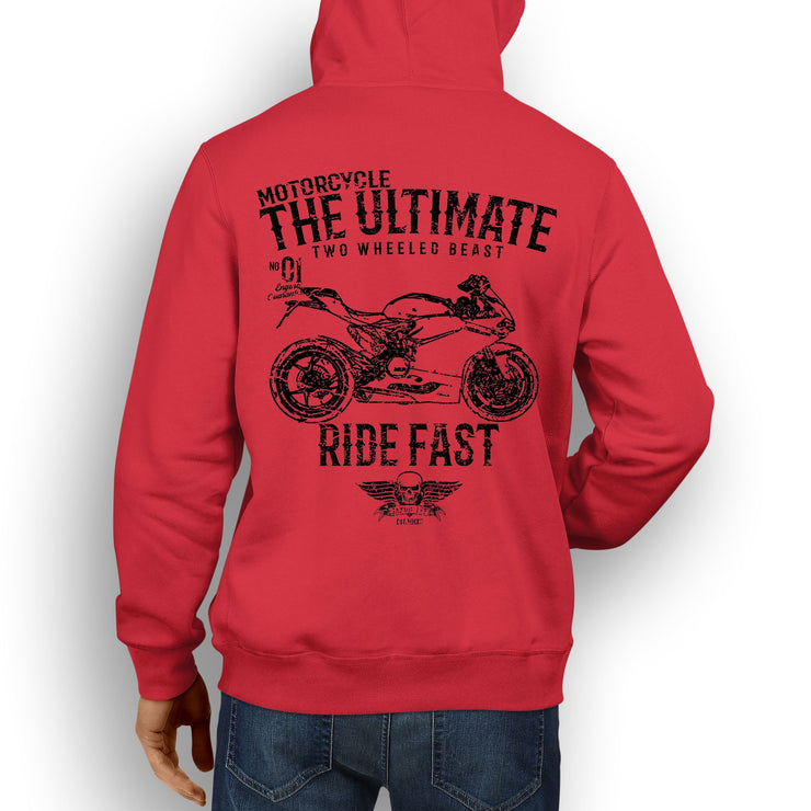 JL Ultimate Illustration For A Ducati 1299 Panigale Motorbike Fan Hoodie